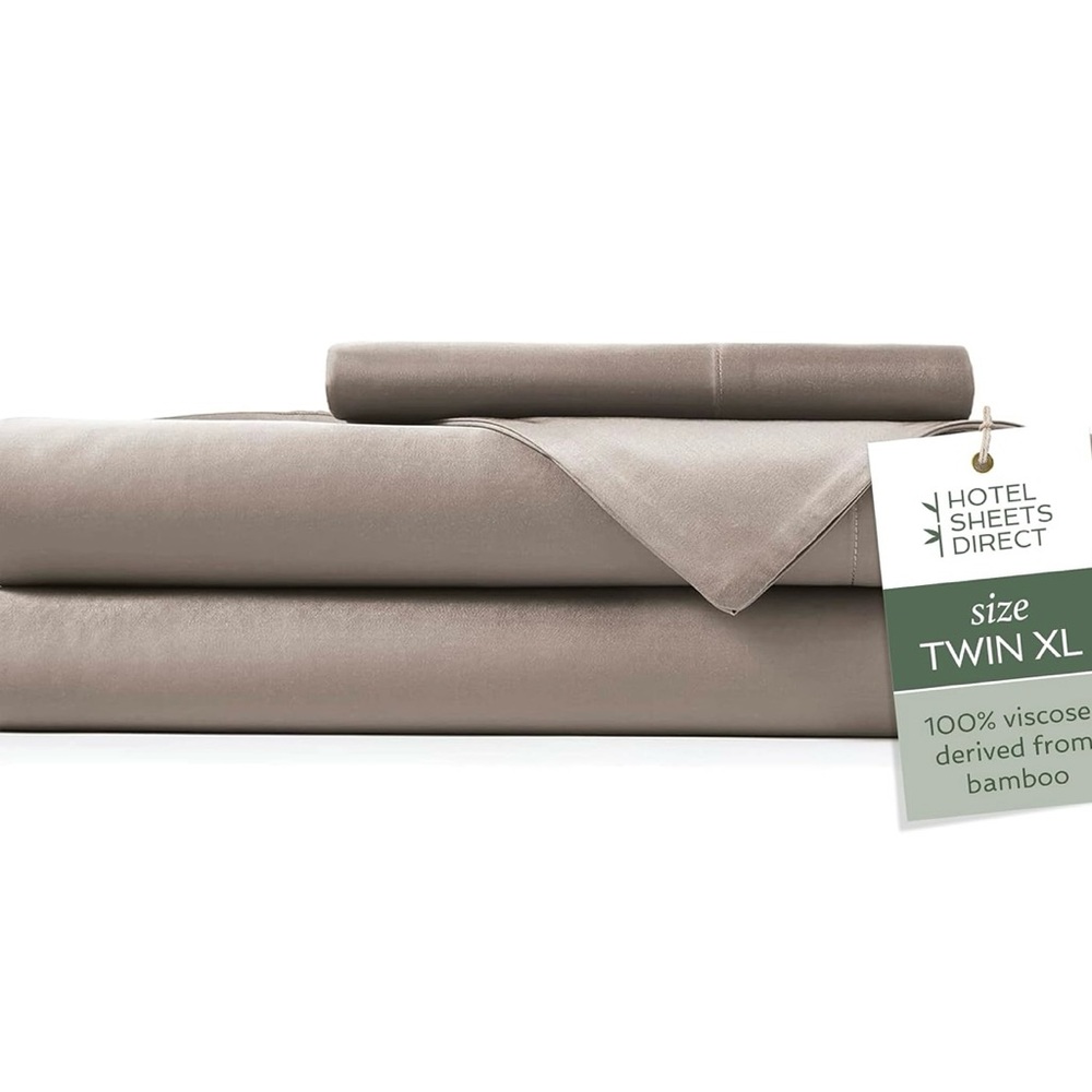 Sand Twin Sheet Set Bamboo Smooth Bedding